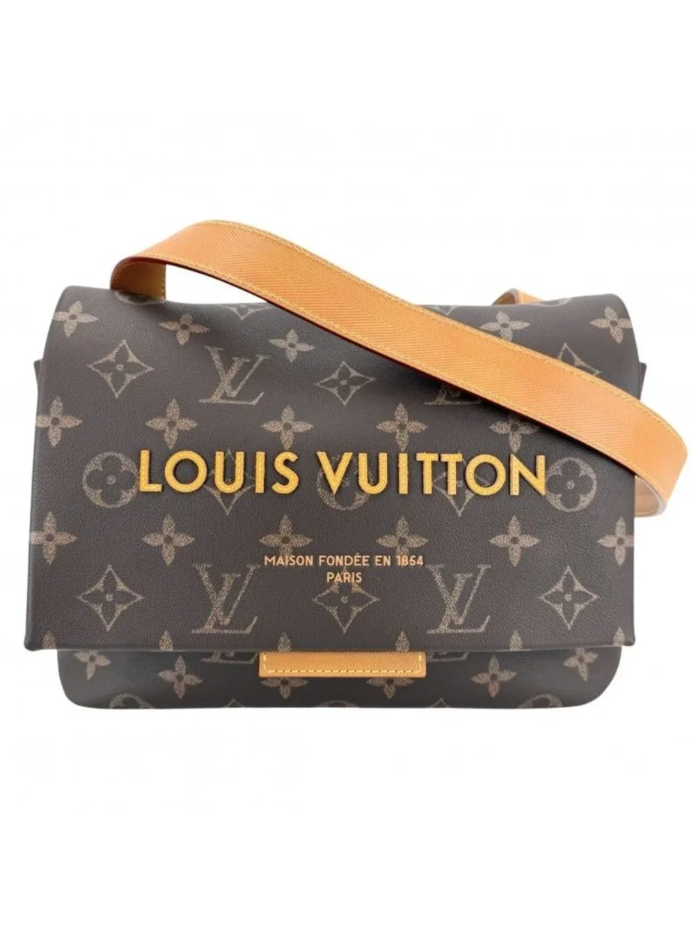 Louis Vuitton Shoulder Bag Monogram Takeout Messenger Crossbody Canvas Brown